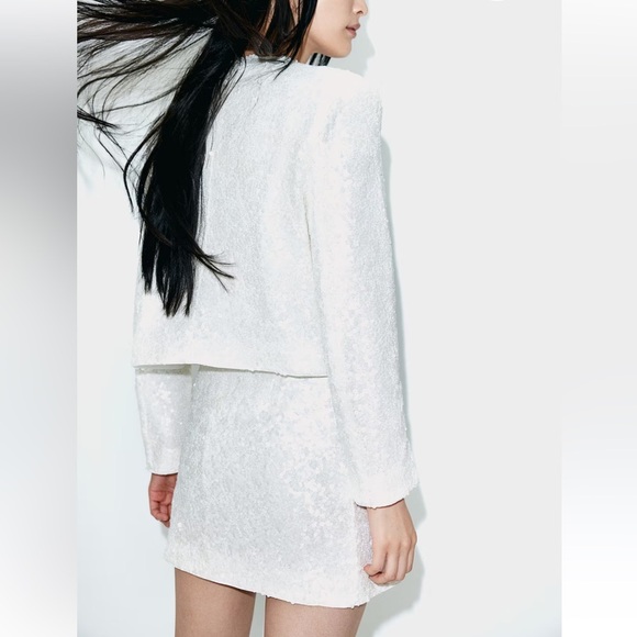 New H&M Sequined Blazer And Skirt Set - Picture 6 of 10